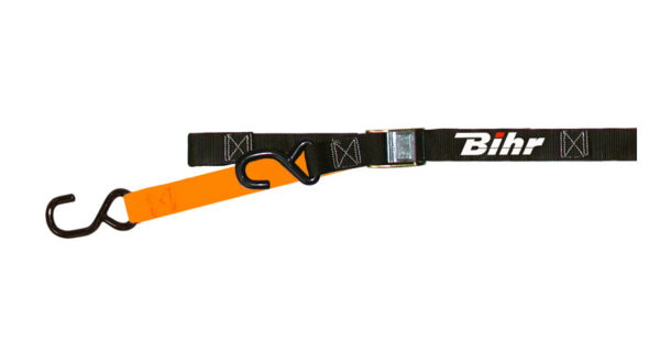 sangle moto bihr bicolore noir-orange-38mm