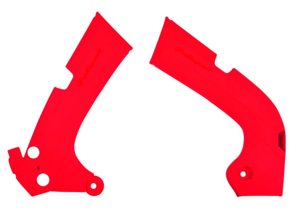 protection plastique rouge polisport pour cadre alu honda 250-450 crf 2017 a 2019