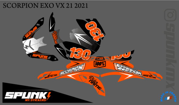 kit-déco-casque-Scorpion-VX-20-21-factory-two-orange