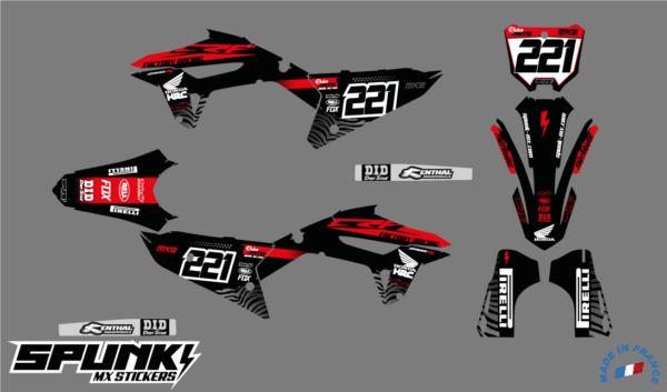 kit-deco-RS-zebra-black-red-perso-honda-250-2022-450-2021-2022