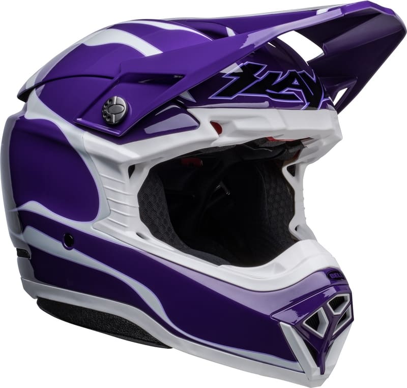 Casque BELL Moto-10 SPHERICAL-Slayco-Violet-Blanc(2)
