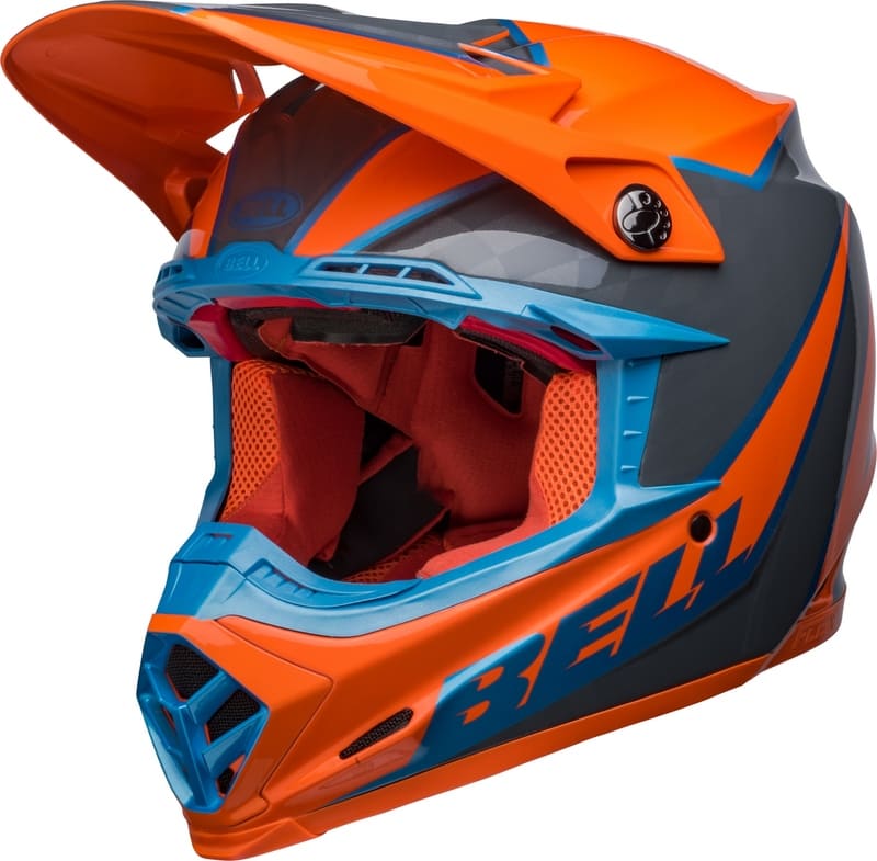 Casque BELL Moto-9s Flex Sprite – Orange-Gris